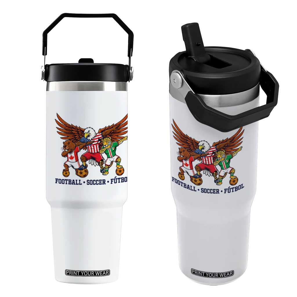 Eagle Jaguar Beaver 2026 Football Flip Straw Tumbler Supporters Gift Idea TS12 One Size: 30 oz White Print Your Wear
