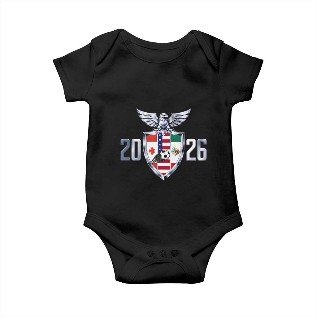 Canada Mexico USA Baby Onesie International Soccer Lover Gift TS12 Black Print Your Wear