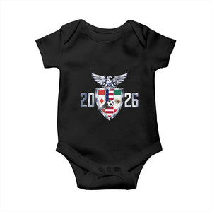 Canada Mexico USA Baby Onesie International Soccer Lover Gift TS12 Black Print Your Wear