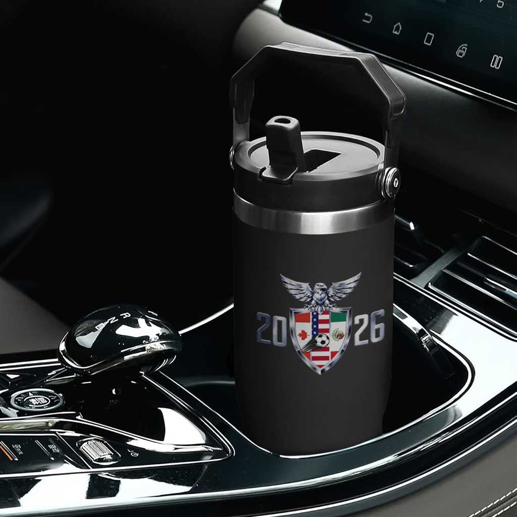 Canada Mexico USA Flip Straw Tumbler International Soccer Lover Gift TS12 Print Your Wear