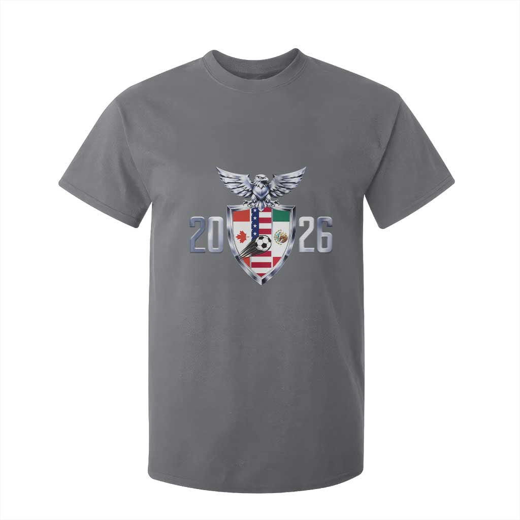 Canada Mexico USA T Shirt For Kid International Soccer Lover Gift TS12 Charcoal Print Your Wear