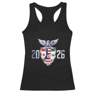 Canada Mexico USA Racerback Tank Top International Soccer Lover Gift TS12 Black Print Your Wear