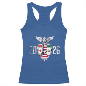 Canada Mexico USA Racerback Tank Top International Soccer Lover Gift TS12 Royal Blue Print Your Wear