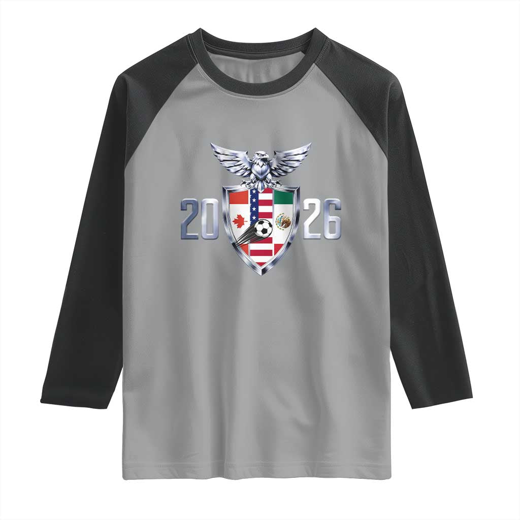 Canada Mexico USA Raglan Shirt International Soccer Lover Gift TS12 Sport Gray Black Print Your Wear