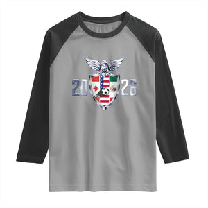Canada Mexico USA Raglan Shirt International Soccer Lover Gift TS12 Sport Gray Black Print Your Wear