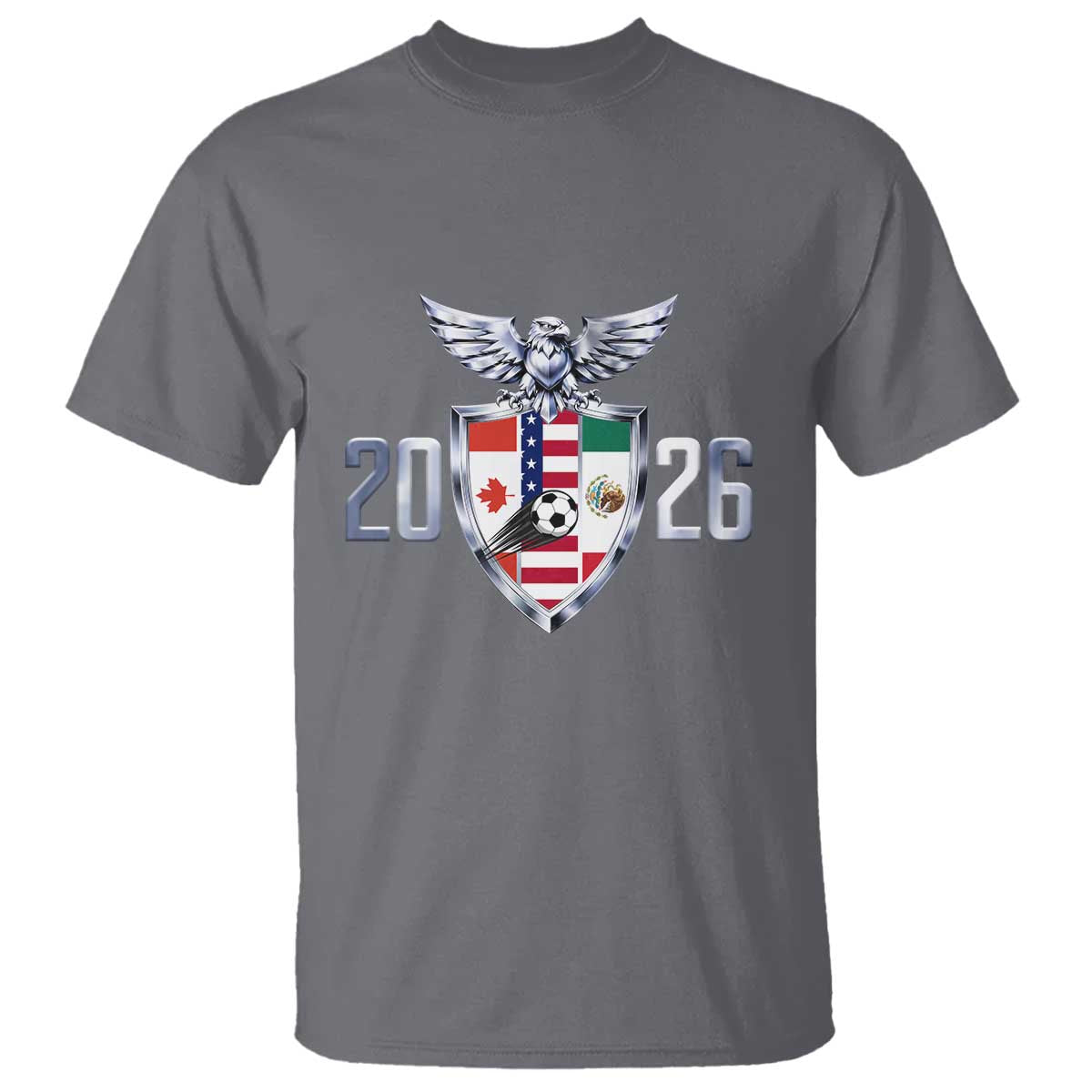 Canada Mexico USA T Shirt International Soccer Lover Gift TS12 Charcoal Print Your Wear