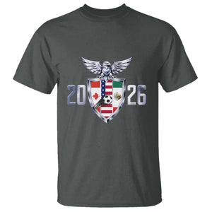 Canada Mexico USA T Shirt International Soccer Lover Gift TS12 Dark Heather Print Your Wear