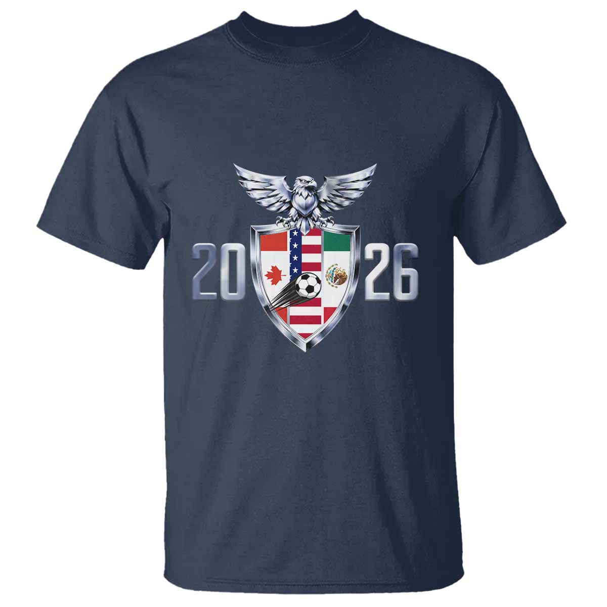 Canada Mexico USA T Shirt International Soccer Lover Gift TS12 Navy Print Your Wear