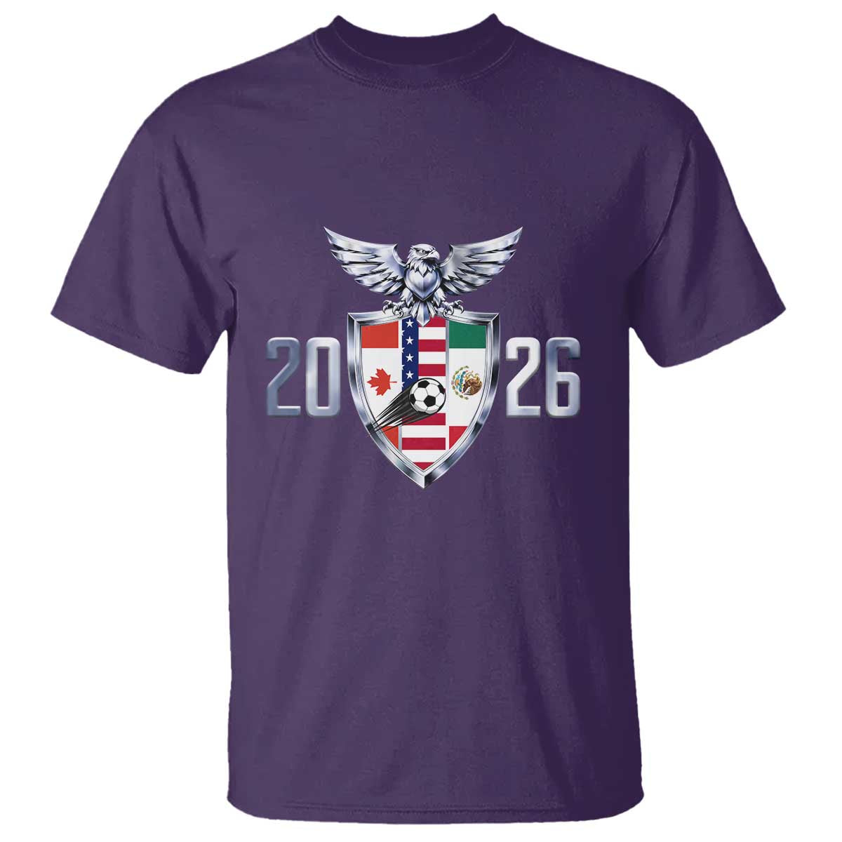 Canada Mexico USA T Shirt International Soccer Lover Gift TS12 Purple Print Your Wear