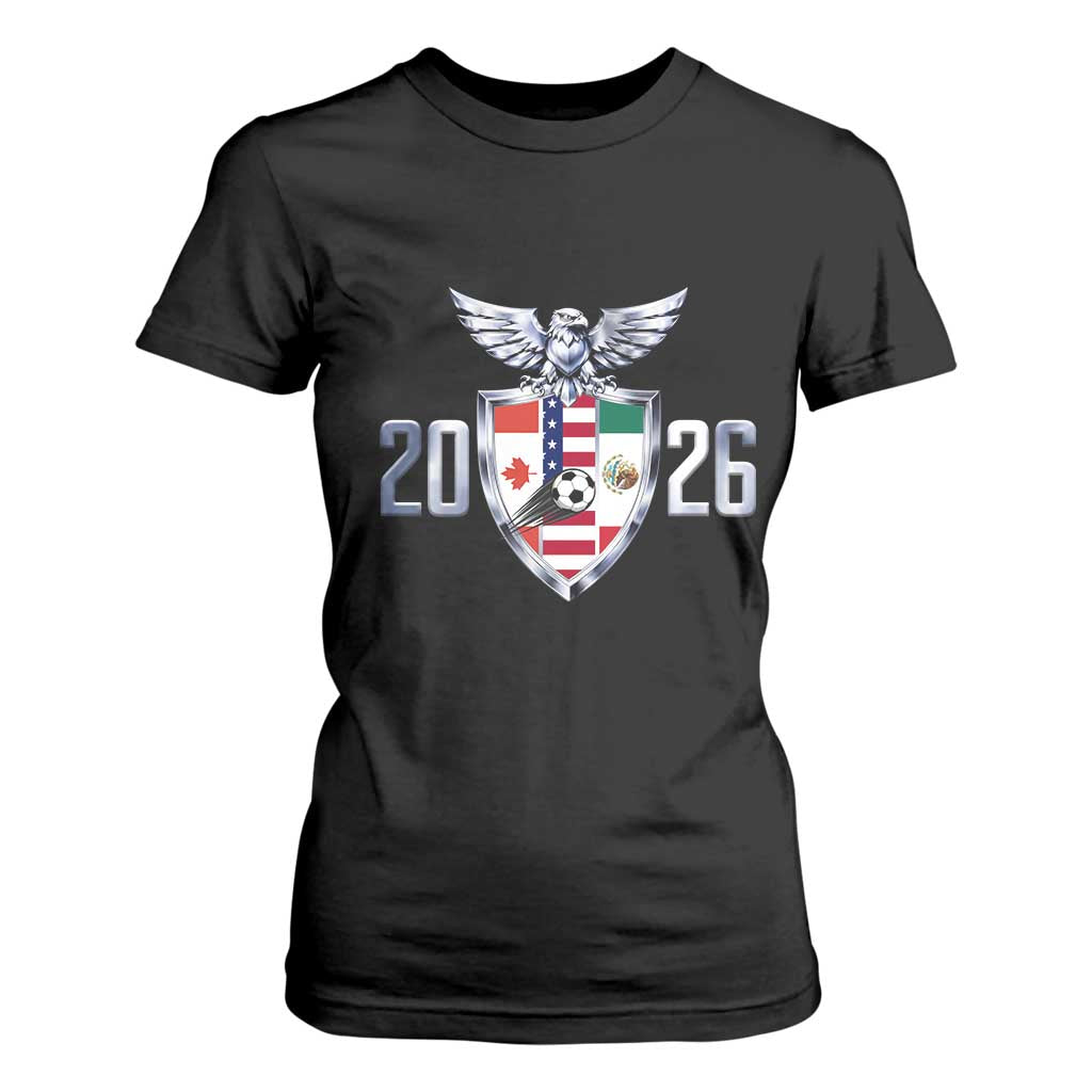 Canada Mexico USA T Shirt For Women International Soccer Lover Gift TS12 Black Print Your Wear