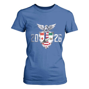 Canada Mexico USA T Shirt For Women International Soccer Lover Gift TS12 Royal Blue Print Your Wear
