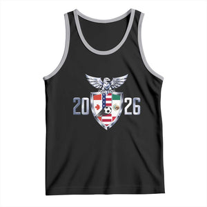 Canada Mexico USA Tank Top International Soccer Lover Gift TS12 Black Athletic Heather Print Your Wear