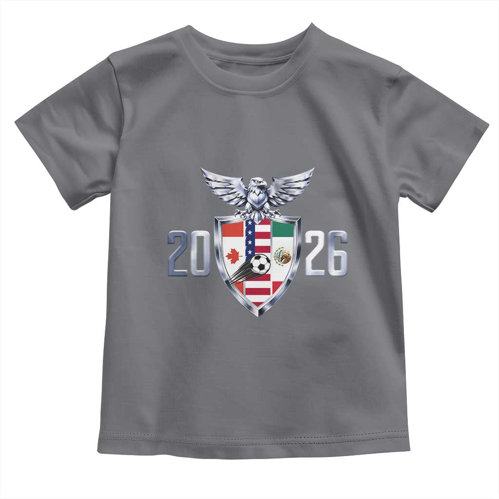 Canada Mexico USA Toddler T Shirt International Soccer Lover Gift TS12 Charcoal Print Your Wear