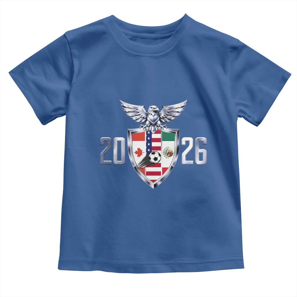 Canada Mexico USA Toddler T Shirt International Soccer Lover Gift TS12 Royal Blue Print Your Wear