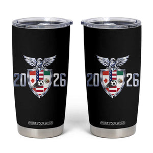 Canada Mexico USA Tumbler Cup International Soccer Lover Gift TS12 Black Print Your Wear