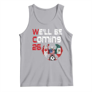 Glitched North America Eagle Soccer Tank Top We Will Be Coming 26 TS12 Athletic Heather Print Your Wear