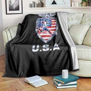 USA 2026 Soccer Player Throw Blanket United States Team Pride TS12 Print Your Wear