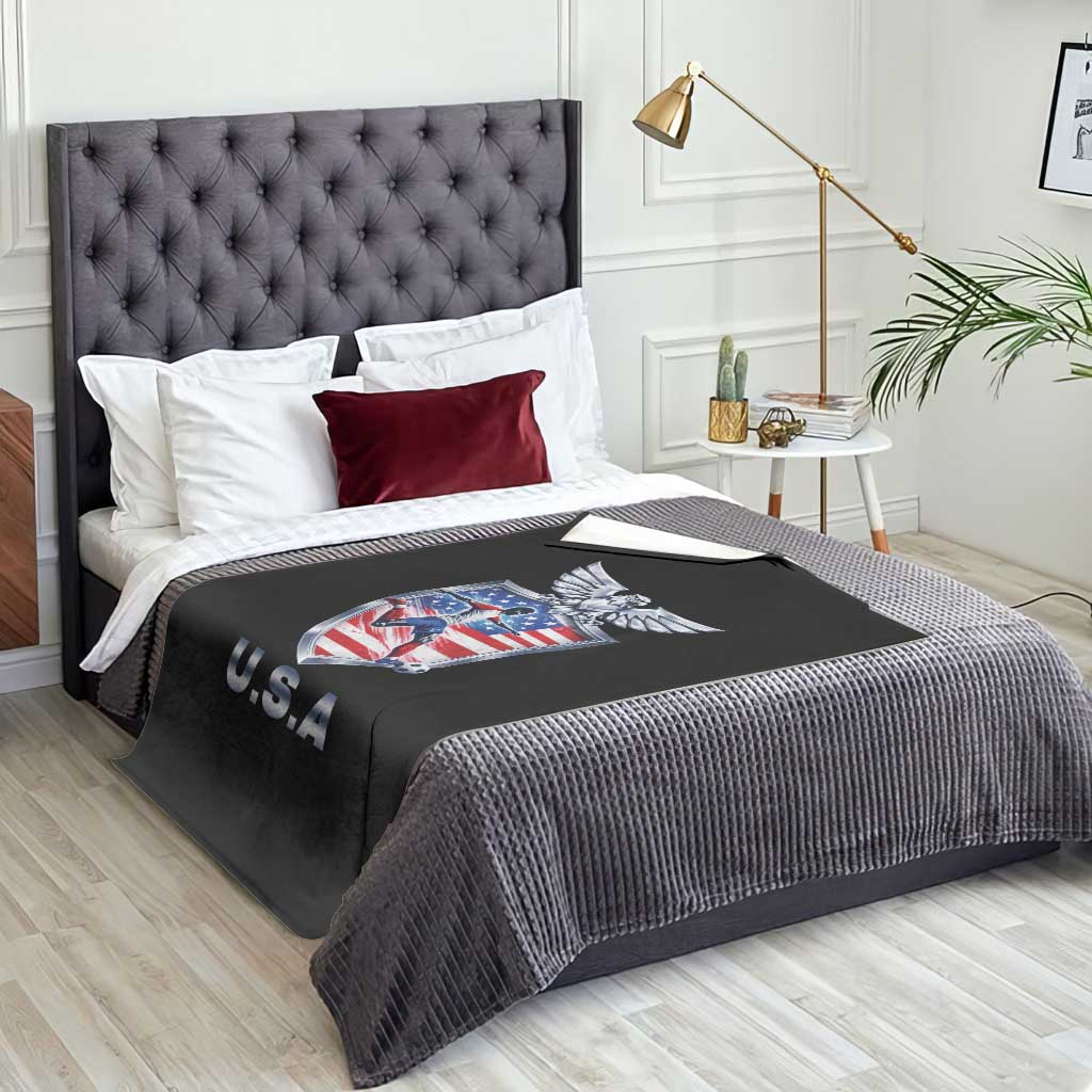 USA 2026 Soccer Player Throw Blanket United States Team Pride TS12 Print Your Wear
