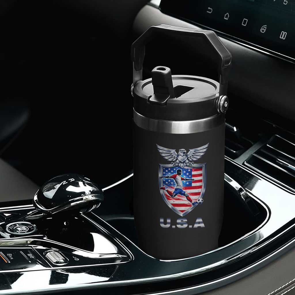 USA 2026 Soccer Player Flip Straw Tumbler United States Team Pride TS12 Print Your Wear