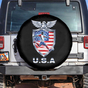 USA 2026 Soccer Player Spare Tire Cover United States Team Pride TS12 No hole Black Print Your Wear