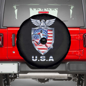 USA 2026 Soccer Player Spare Tire Cover United States Team Pride TS12 Black Print Your Wear