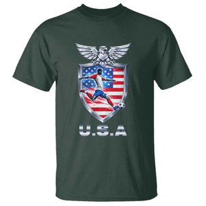 USA 2026 Soccer Player T Shirt United States Team Pride TS12 Dark Forest Green Print Your Wear