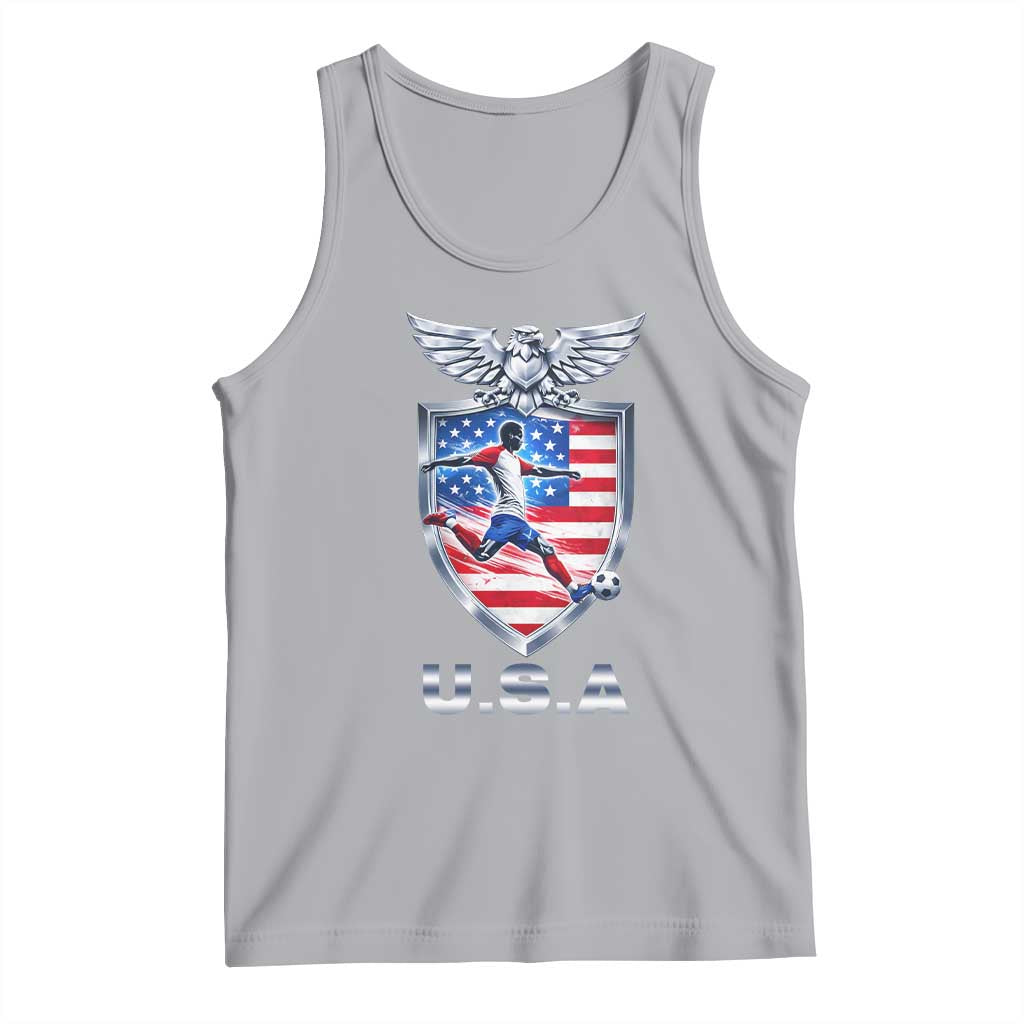 USA 2026 Soccer Player Tank Top United States Team Pride TS12 Athletic Heather Print Your Wear
