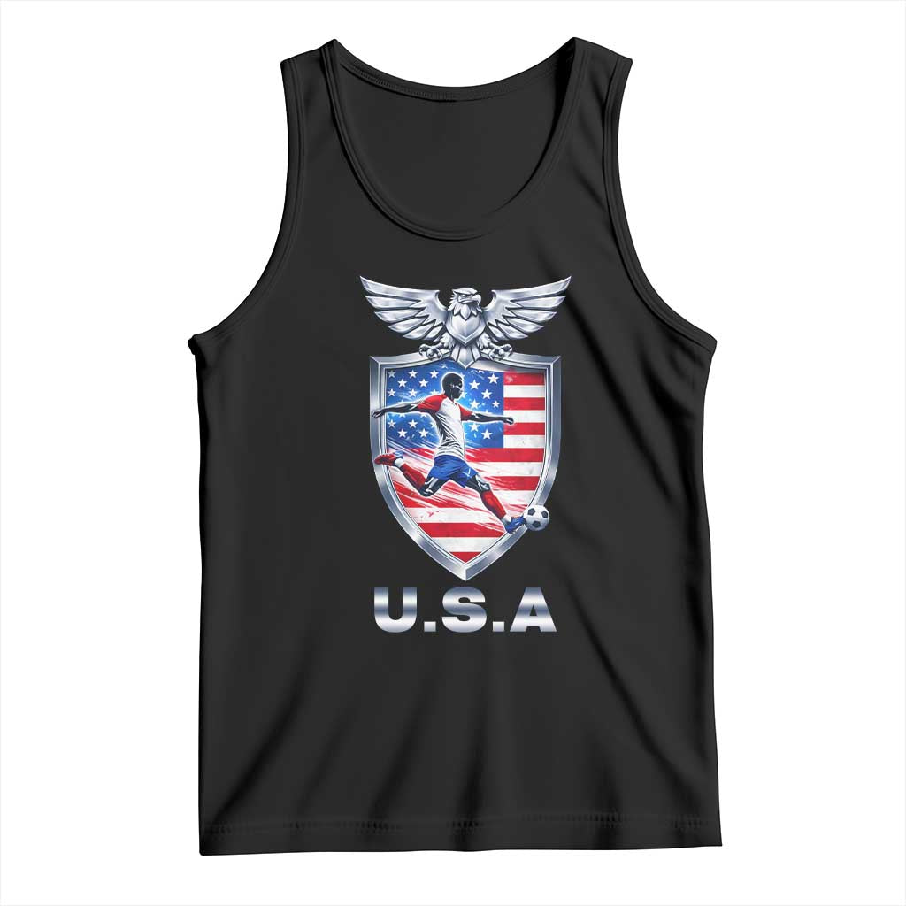 USA 2026 Soccer Player Tank Top United States Team Pride TS12 Black Print Your Wear