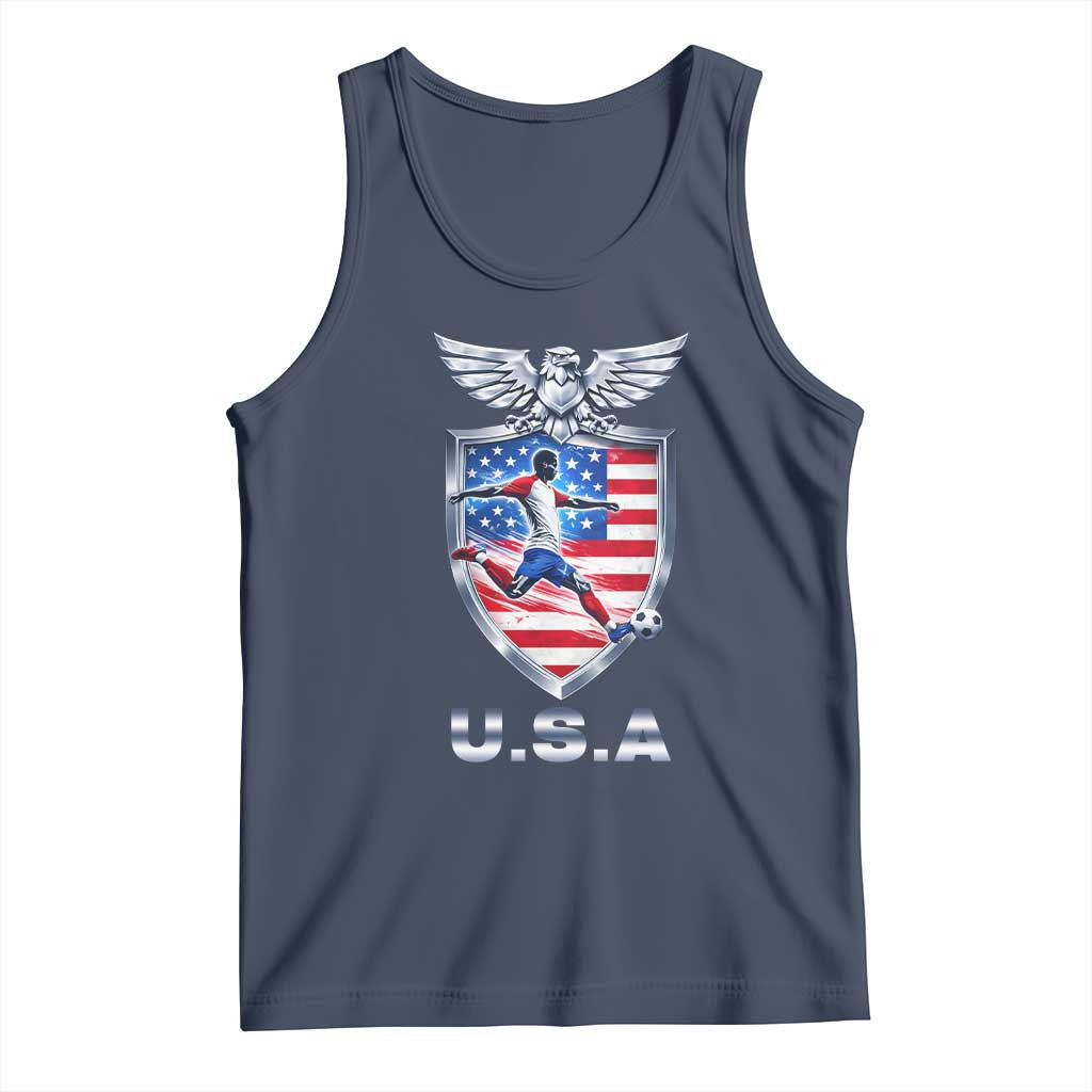USA 2026 Soccer Player Tank Top United States Team Pride TS12 Navy Print Your Wear