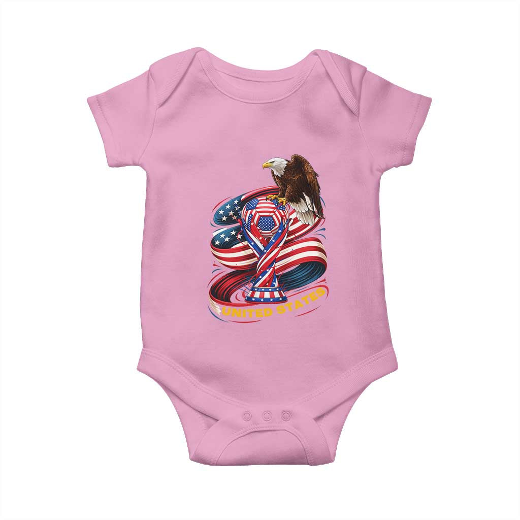 United States Sport USA Team 2026 Baby Onesie American Soccer Fans Gift TS12 Light Pink Print Your Wear