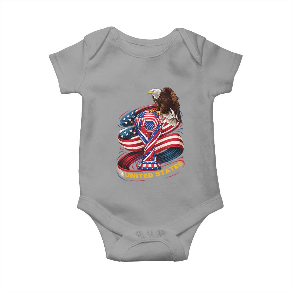United States Sport USA Team 2026 Baby Onesie American Soccer Fans Gift TS12 Sport Gray Print Your Wear