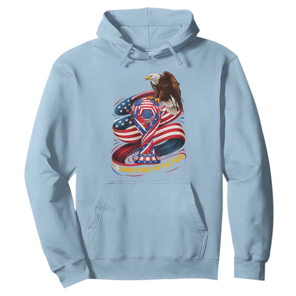 United States Sport USA Team 2026 Hoodie American Soccer Fans Gift TS12 Light Blue Print Your Wear