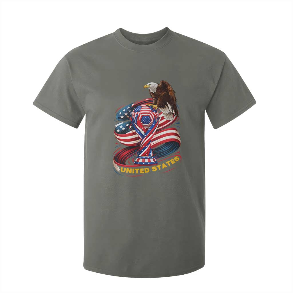 United States Sport USA Team 2026 T Shirt For Kid American Soccer Fans Gift TS12 Military Green Print Your Wear
