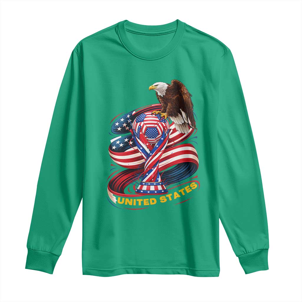 United States Sport USA Team 2026 Long Sleeve Shirt American Soccer Fans Gift TS12 Irish Green Print Your Wear