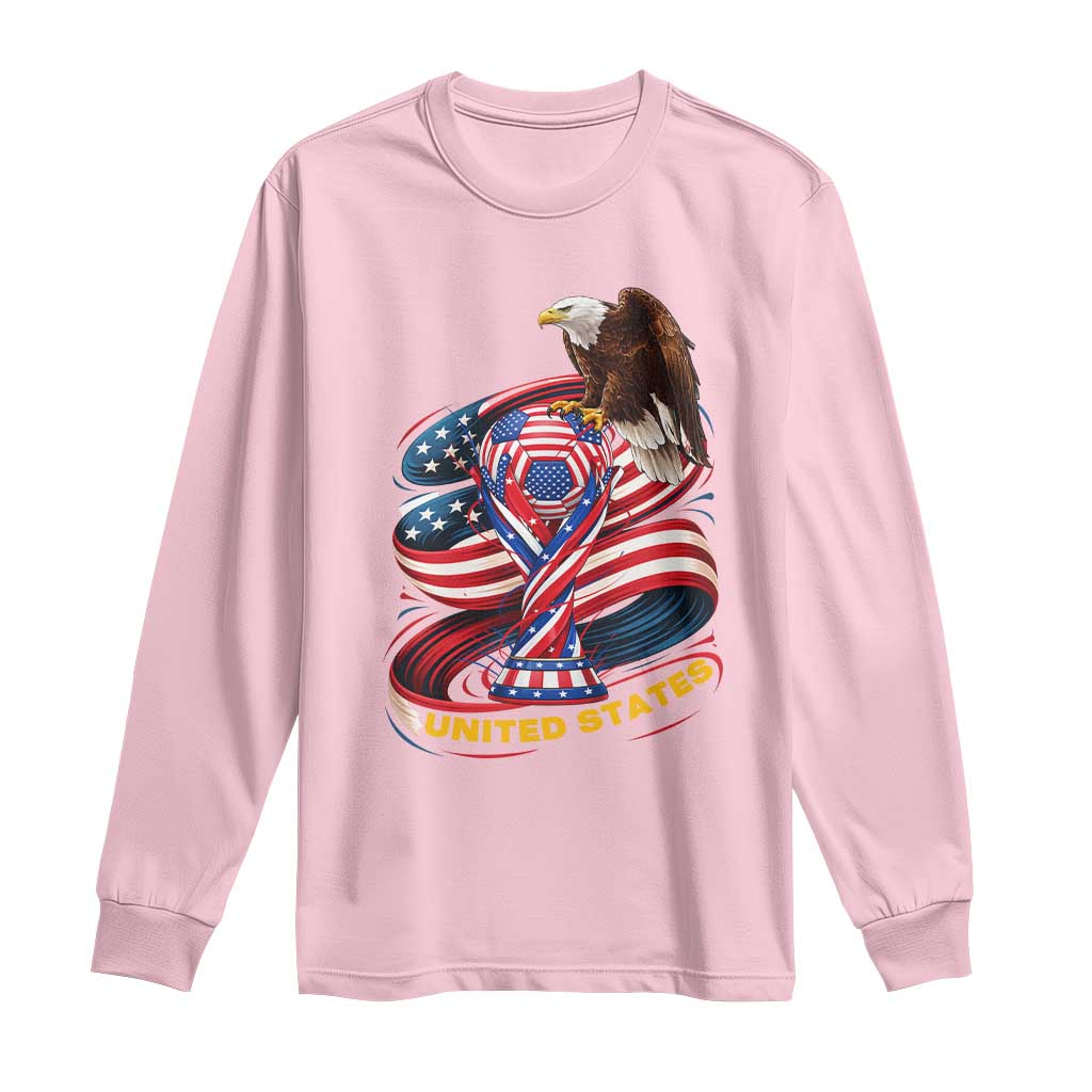 United States Sport USA Team 2026 Long Sleeve Shirt American Soccer Fans Gift TS12 Light Pink Print Your Wear