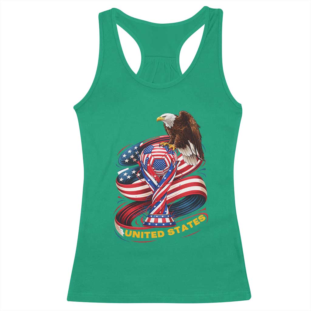 United States Sport USA Team 2026 Racerback Tank Top American Soccer Fans Gift TS12 Irish Green Print Your Wear