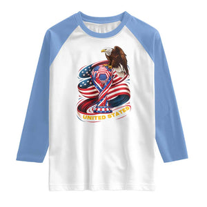 United States Sport USA Team 2026 Raglan Shirt American Soccer Fans Gift TS12 White Carolina Blue Print Your Wear