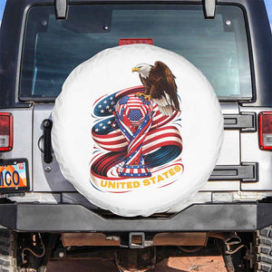 United States Sport USA Team 2026 Spare Tire Cover American Soccer Fans Gift TS12 No hole White Print Your Wear
