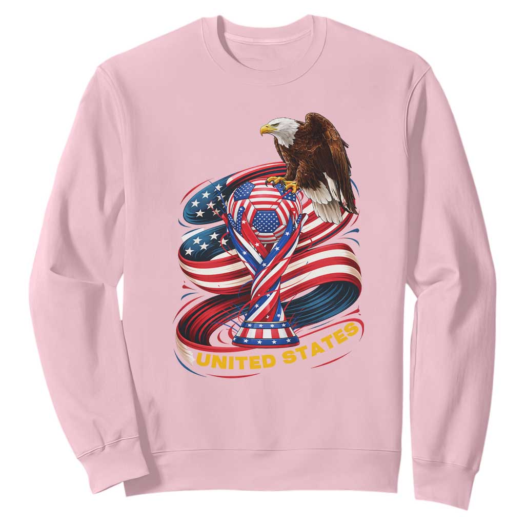 United States Sport USA Team 2026 Sweatshirt American Soccer Fans Gift TS12 Light Pink Print Your Wear