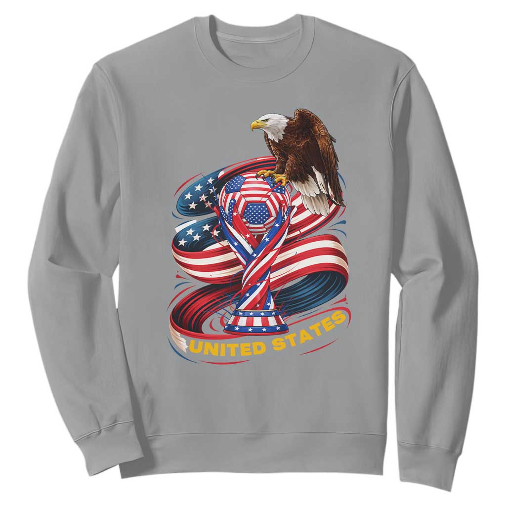United States Sport USA Team 2026 Sweatshirt American Soccer Fans Gift TS12 Sport Gray Print Your Wear