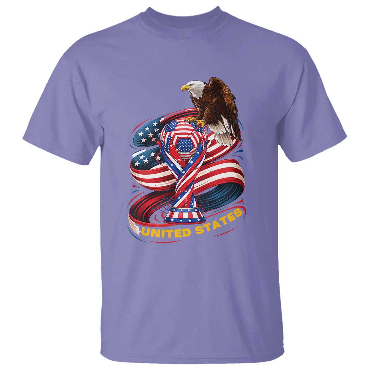 United States Sport USA Team 2026 T Shirt American Soccer Fans Gift TS12 Violet Print Your Wear