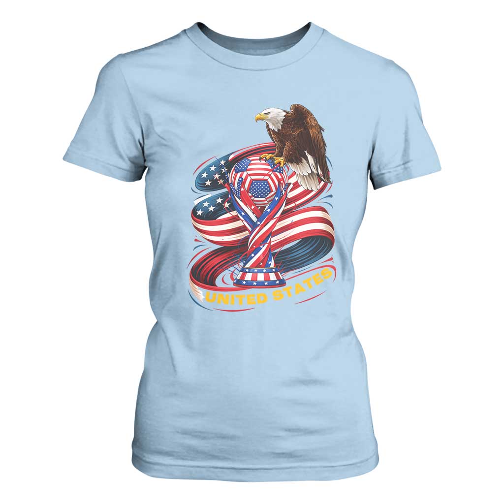 United States Sport USA Team 2026 T Shirt For Women American Soccer Fans Gift TS12 Light Blue Print Your Wear