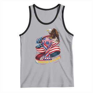 United States Sport USA Team 2026 Tank Top American Soccer Fans Gift TS12 Athletic Heather Black Print Your Wear