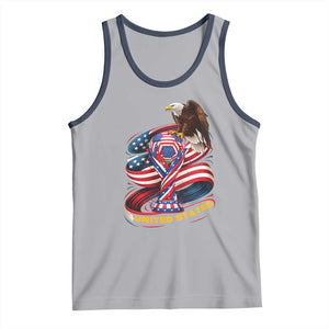 United States Sport USA Team 2026 Tank Top American Soccer Fans Gift TS12 Athletic Heather Navy Print Your Wear