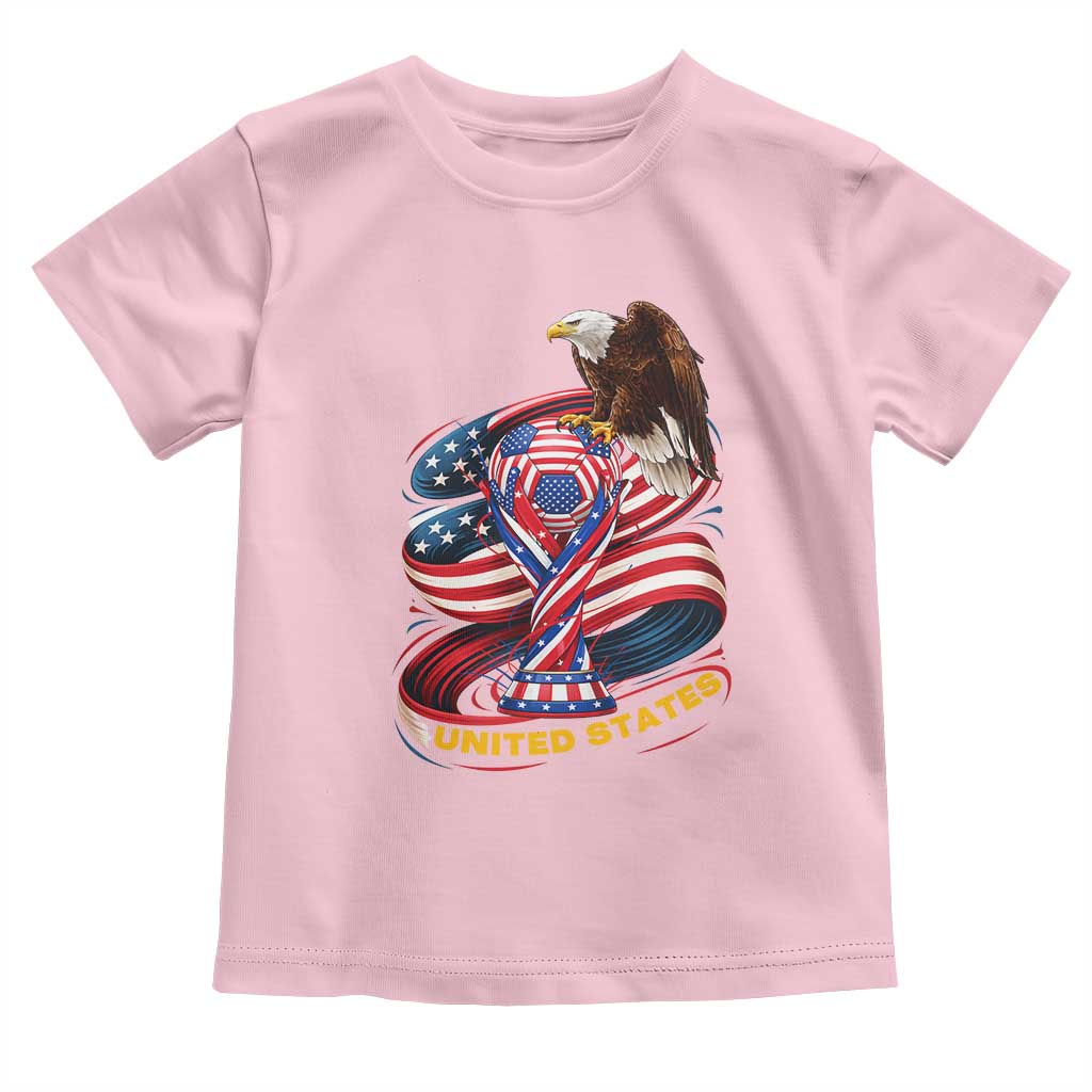 United States Sport USA Team 2026 Toddler T Shirt American Soccer Fans Gift TS12 Light Pink Print Your Wear