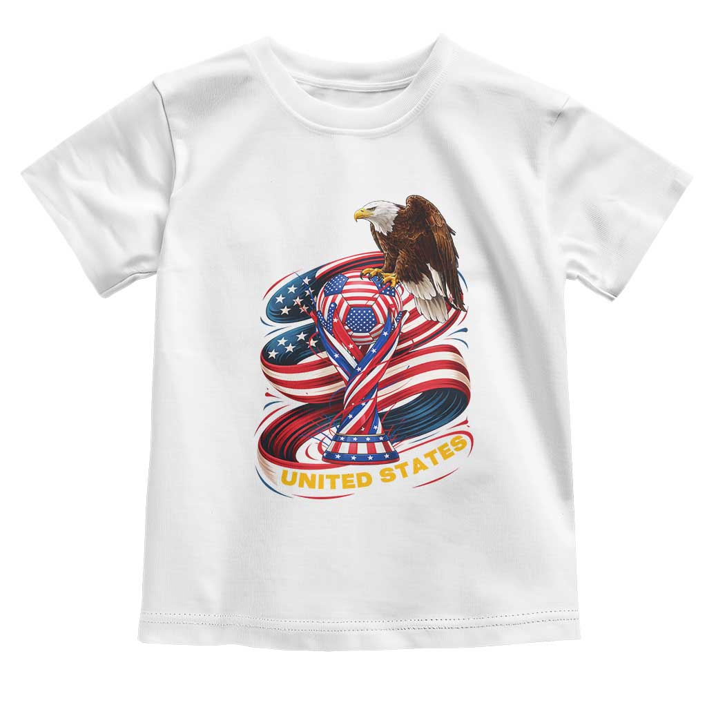 United States Sport USA Team 2026 Toddler T Shirt American Soccer Fans Gift TS12 White Print Your Wear