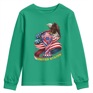 United States Sport USA Team 2026 Youth Sweatshirt American Soccer Fans Gift TS12 Irish Green Print Your Wear