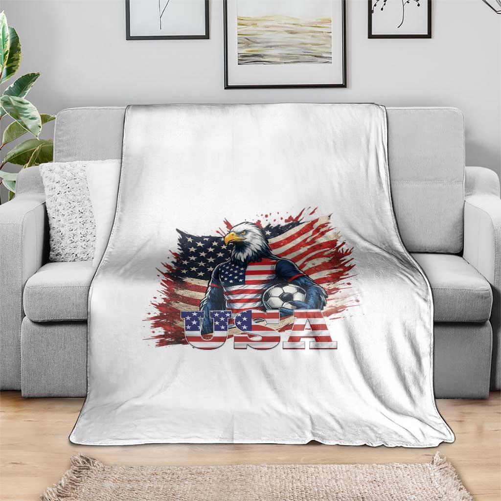 American Eagle And Soccer USA 2026 Supporter Throw Blanket TS12 Print Your Wear