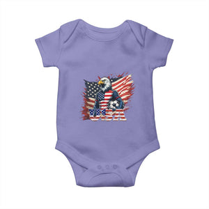 American Eagle And Soccer USA 2026 Supporter Baby Onesie TS12 Violet Print Your Wear