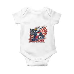 American Eagle And Soccer USA 2026 Supporter Baby Onesie TS12 White Print Your Wear